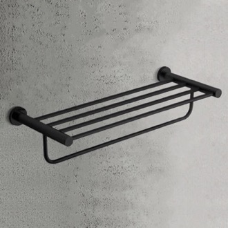 Train Rack Matte Black Towel Rack Nameeks NCB104